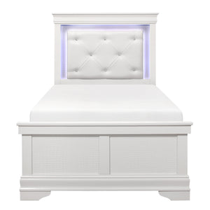 Twin Bed with LED Lighting