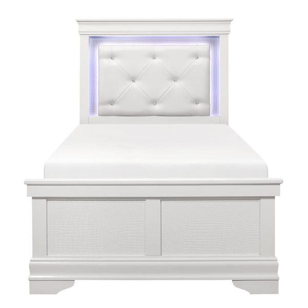 Twin Bed with LED Lighting