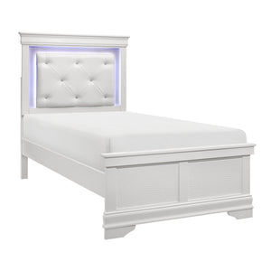 Twin Bed with LED Lighting