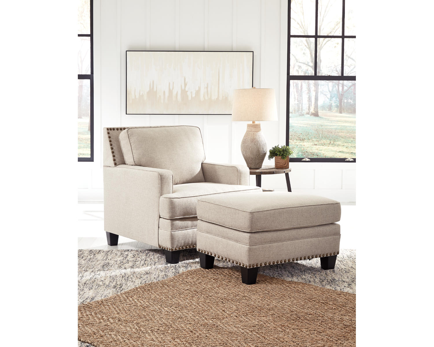 Claredon Chair and Ottoman