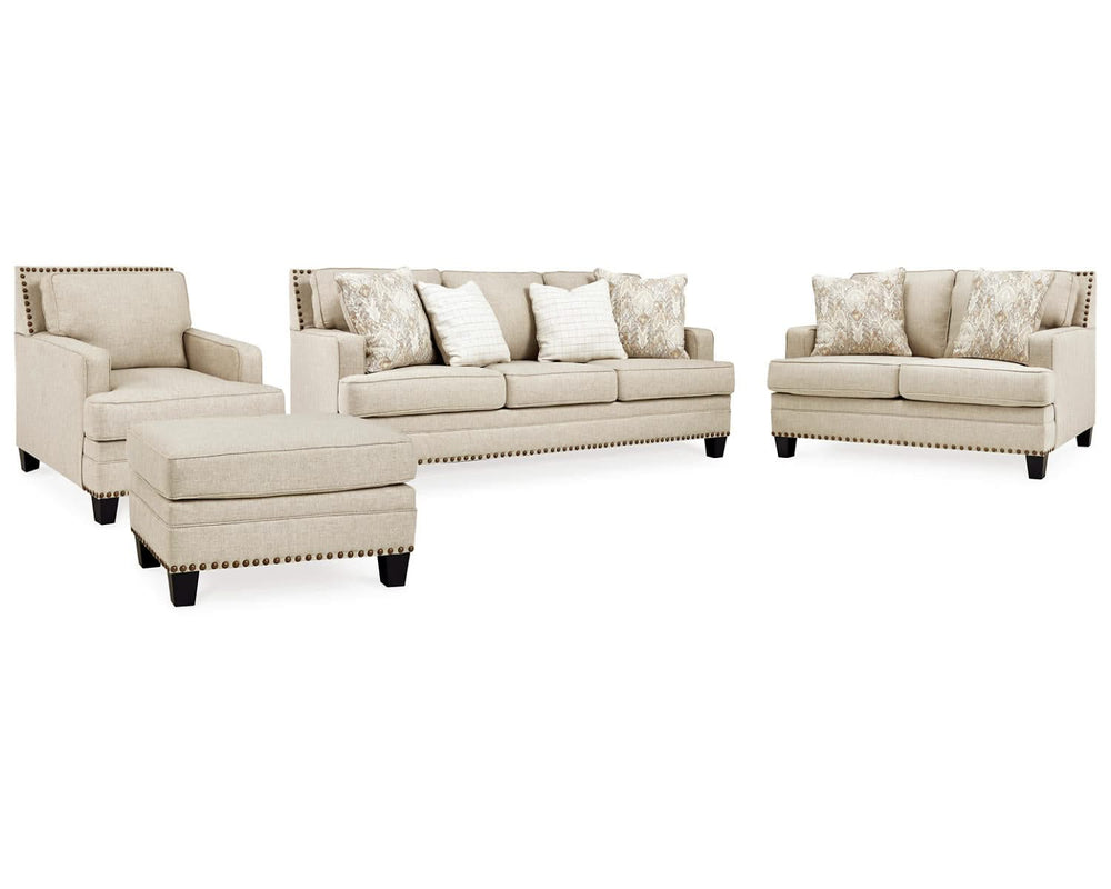 Sofá, loveseat, silla y otomana Claredon