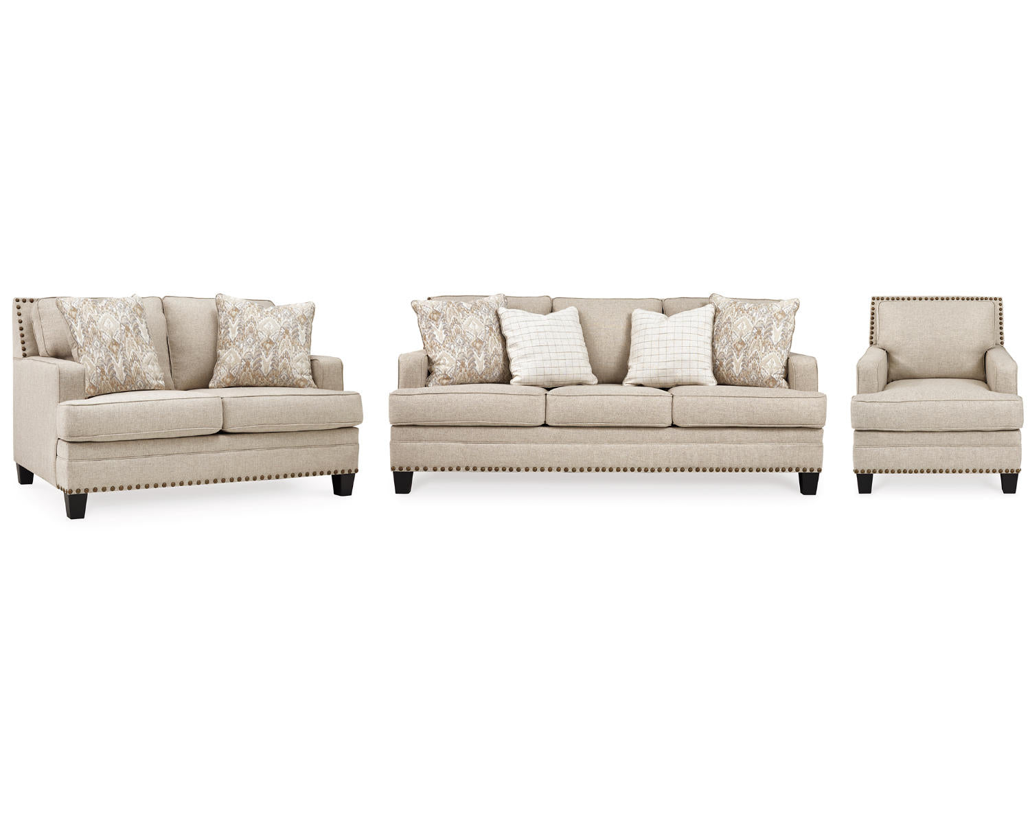 Claredon Sofa, Loveseat and Chair