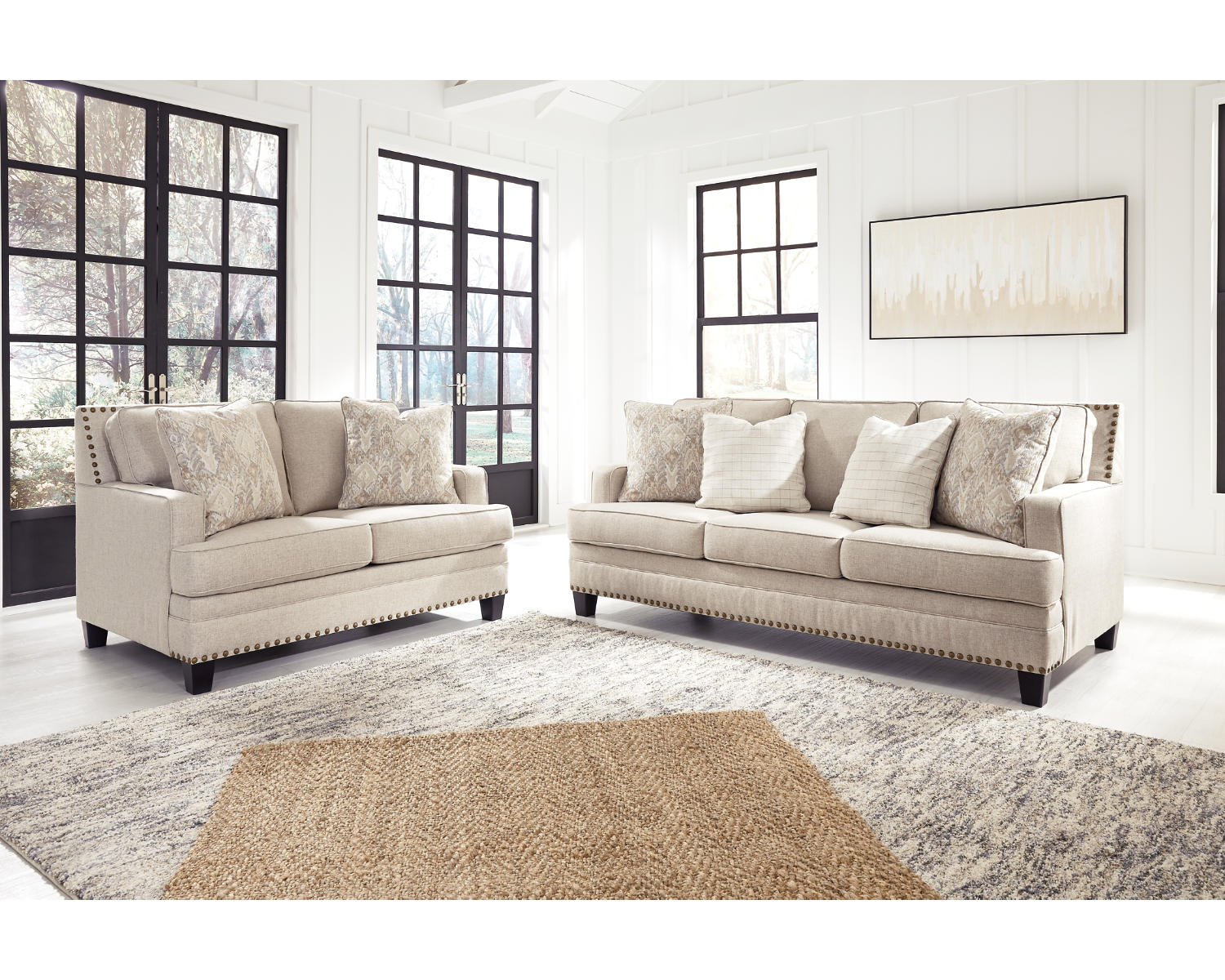 Claredon Sofa and Loveseat