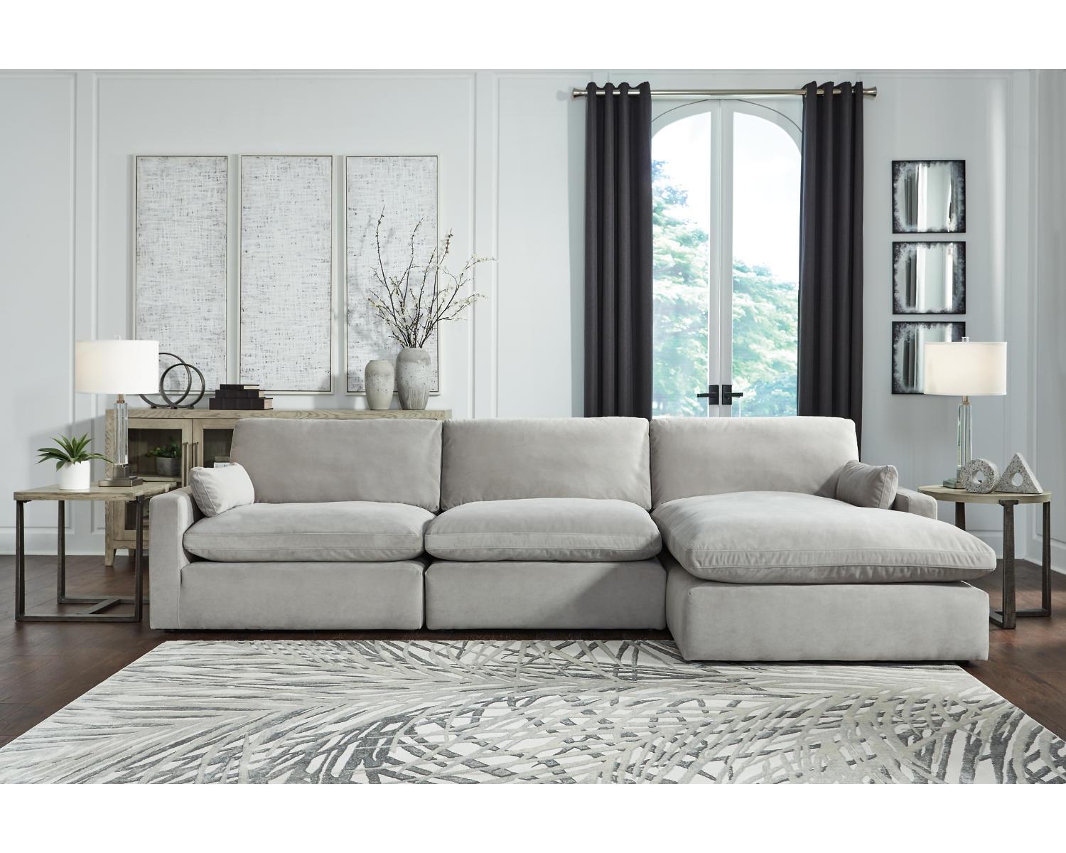 Sophie 3-Piece Sectional with Chaise