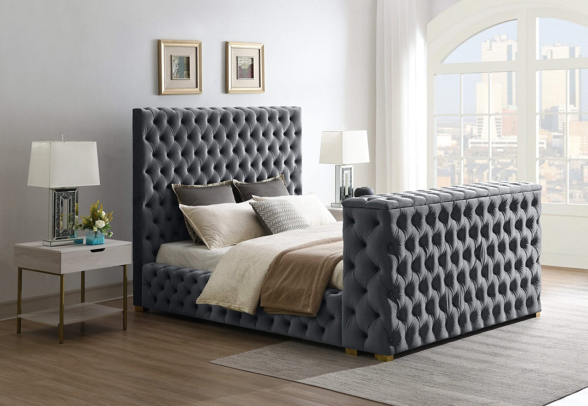 Cama de terciopelo Marmo
