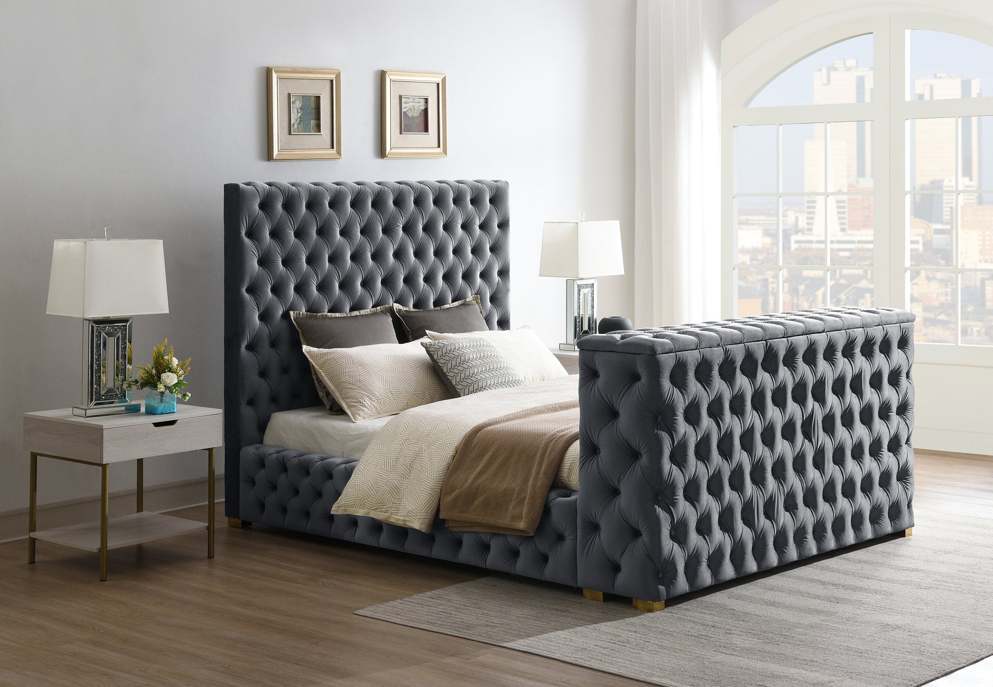 Marmo Velvet Bed