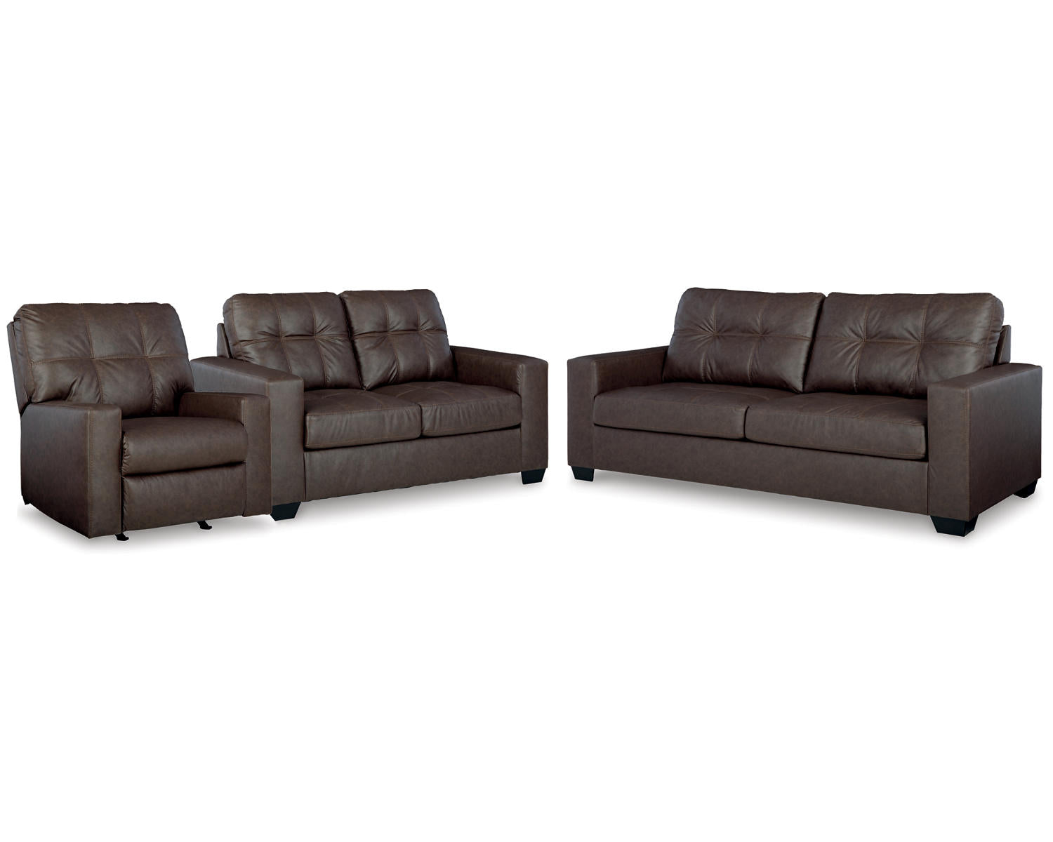 Barlin Mills Sofa, Loveseat and Recliner
