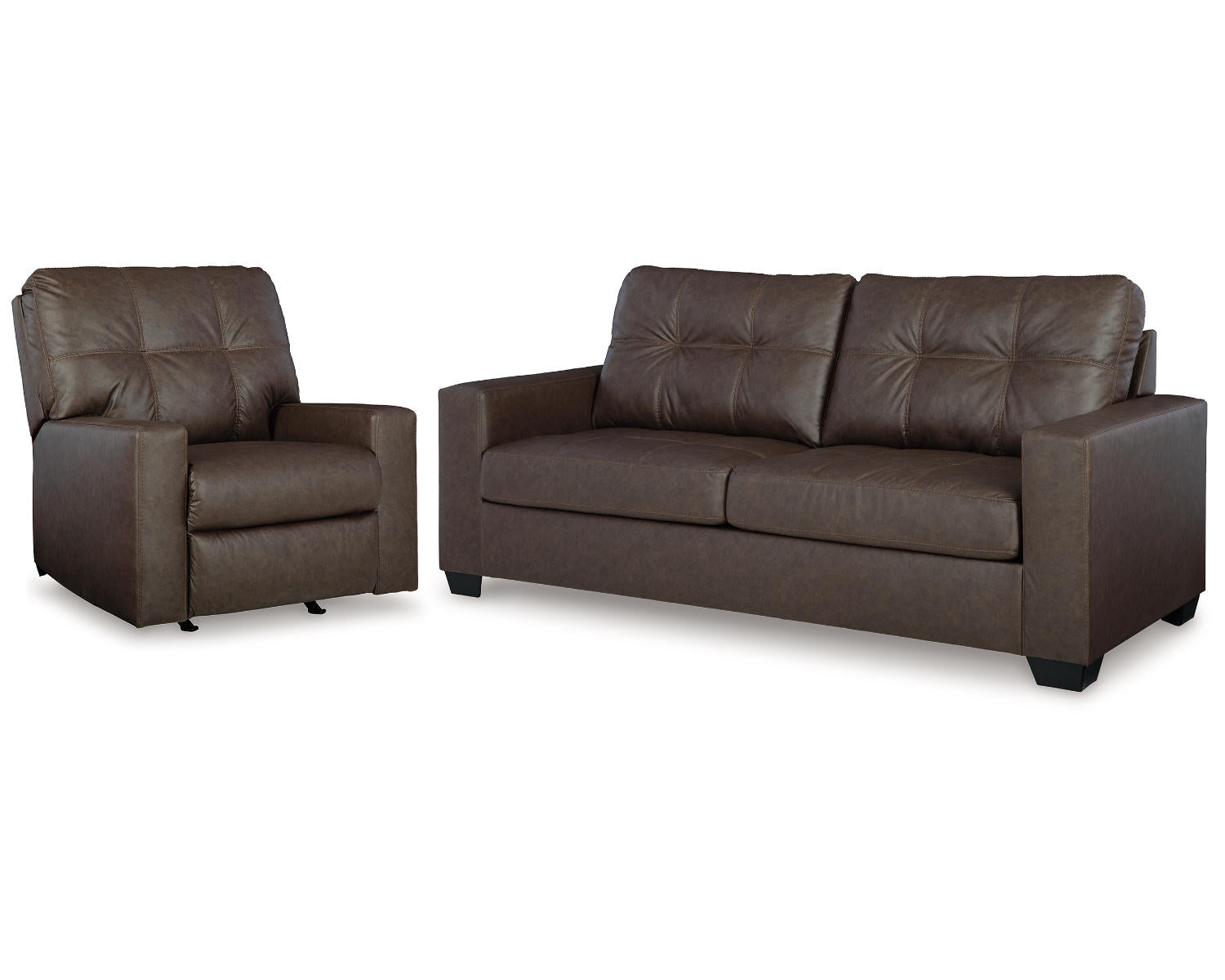 Barlin Mills Sofa and Recliner