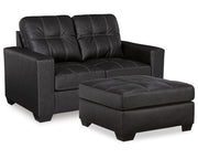 Barlin Mills Loveseat and Oversized Ottoman