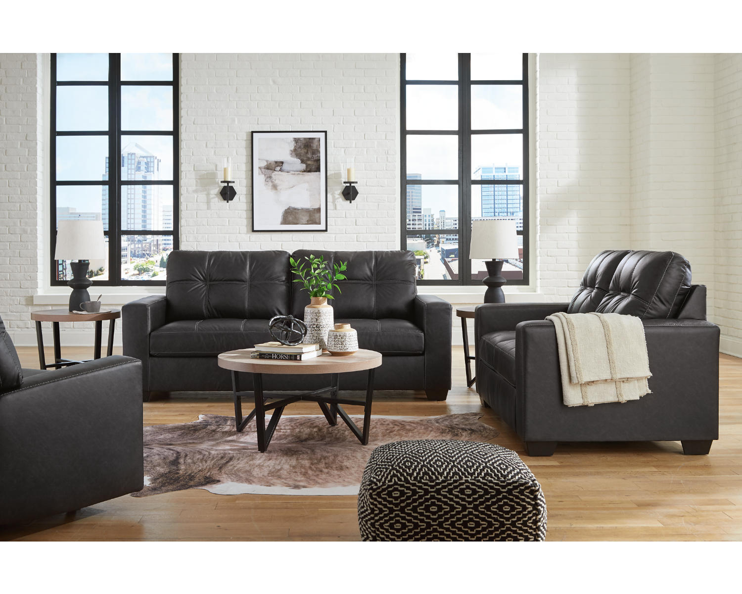 Barlin Mills Sofa, Loveseat and Recliner