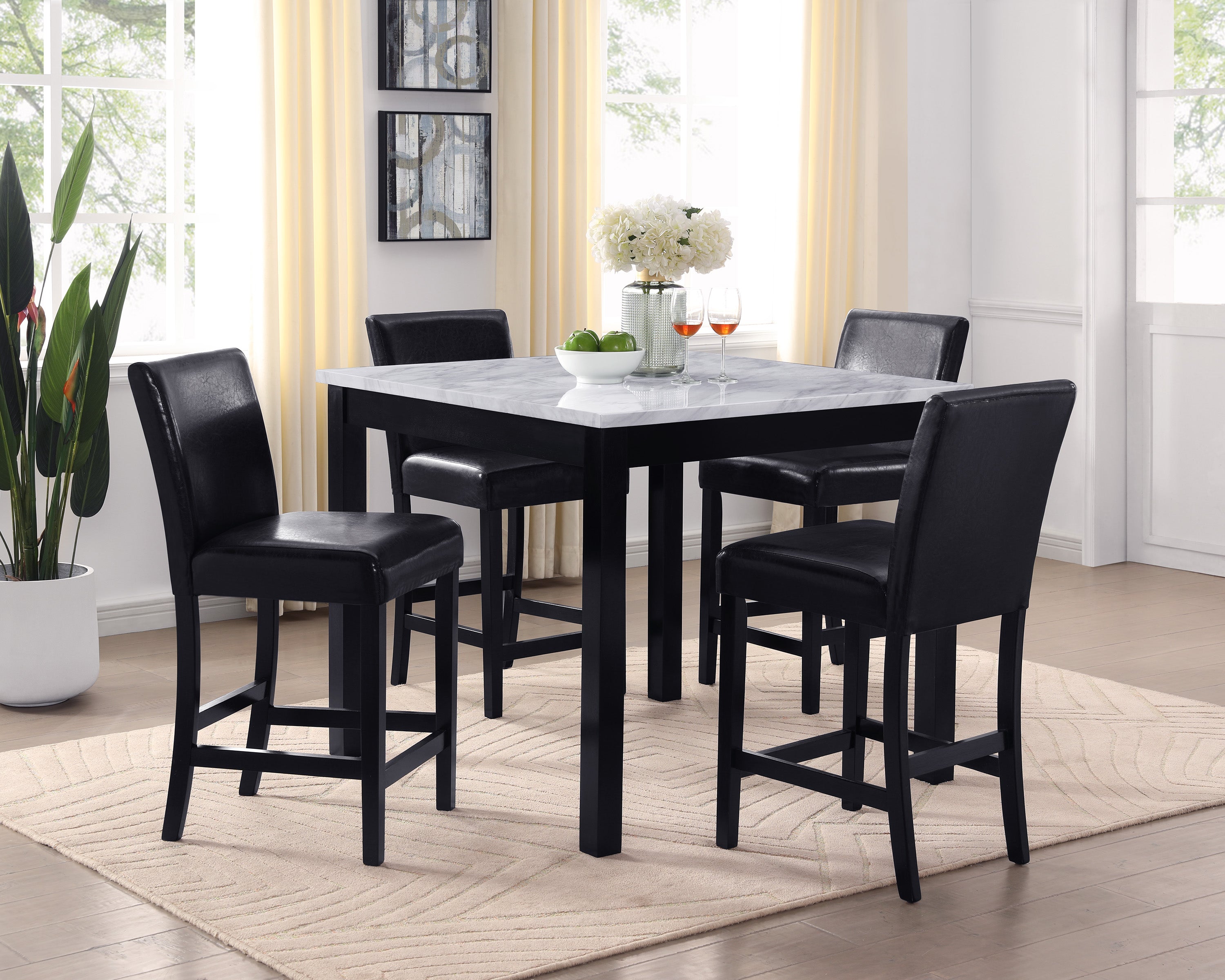 1715SET-PU LENNON 5-PK CNTR HT TBL SET