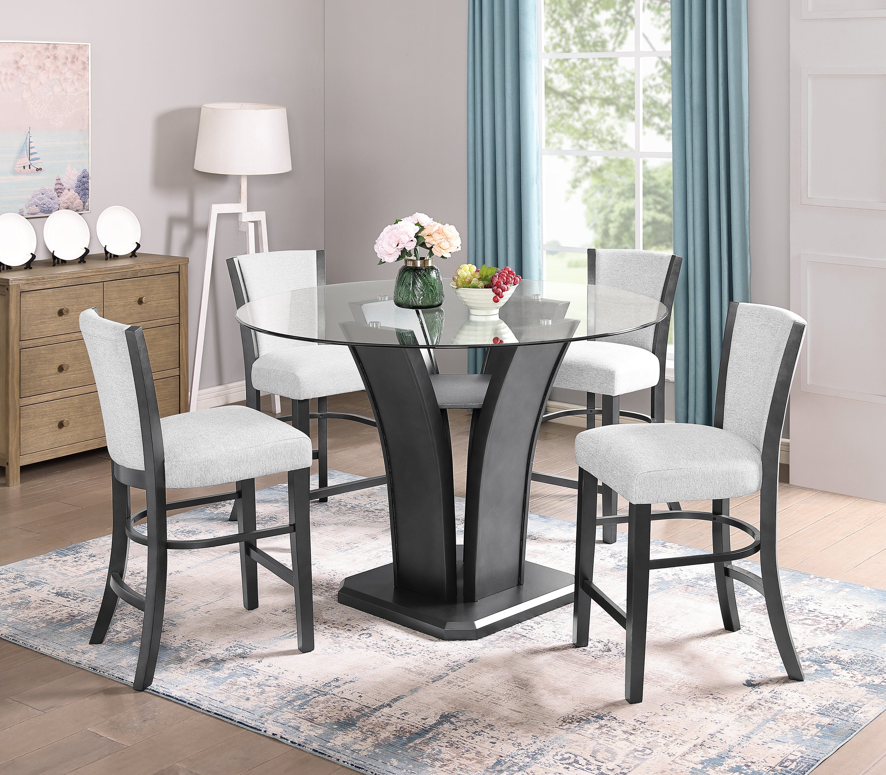 1716DV-5P CAMELIA DOVE COUNTER HEIGHT DINING