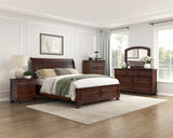 Eastern King Platform Bed with Footboard Storage