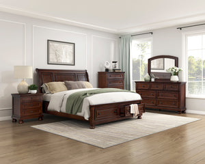 Eastern King Platform Bed with Footboard Storage