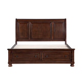 Eastern King Platform Bed with Footboard Storage