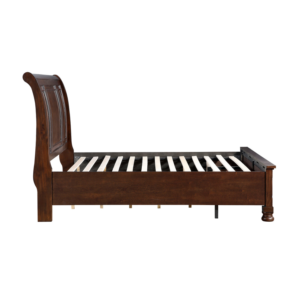 Eastern King Platform Bed with Footboard Storage