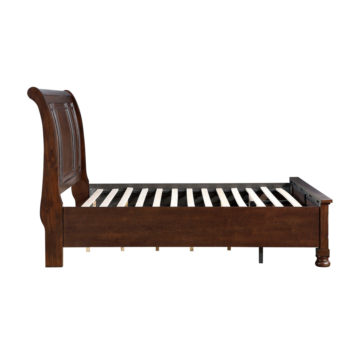 Eastern King Platform Bed with Footboard Storage