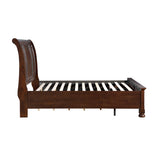 Eastern King Platform Bed with Footboard Storage
