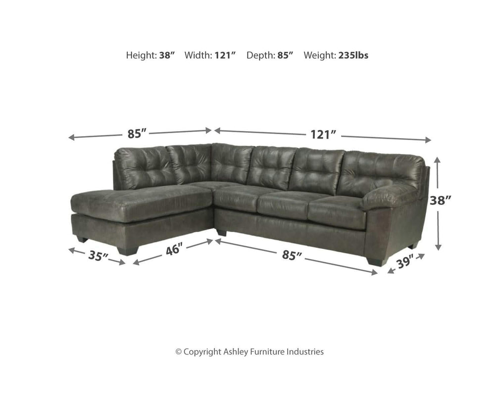 Fallston 2-Piece Sectional with Chaise