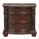 Cavalier Collection Night Stand, Marble Top