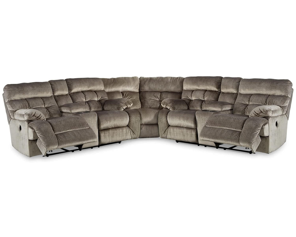 Seccional reclinable eléctrico de 3 piezas Brassville