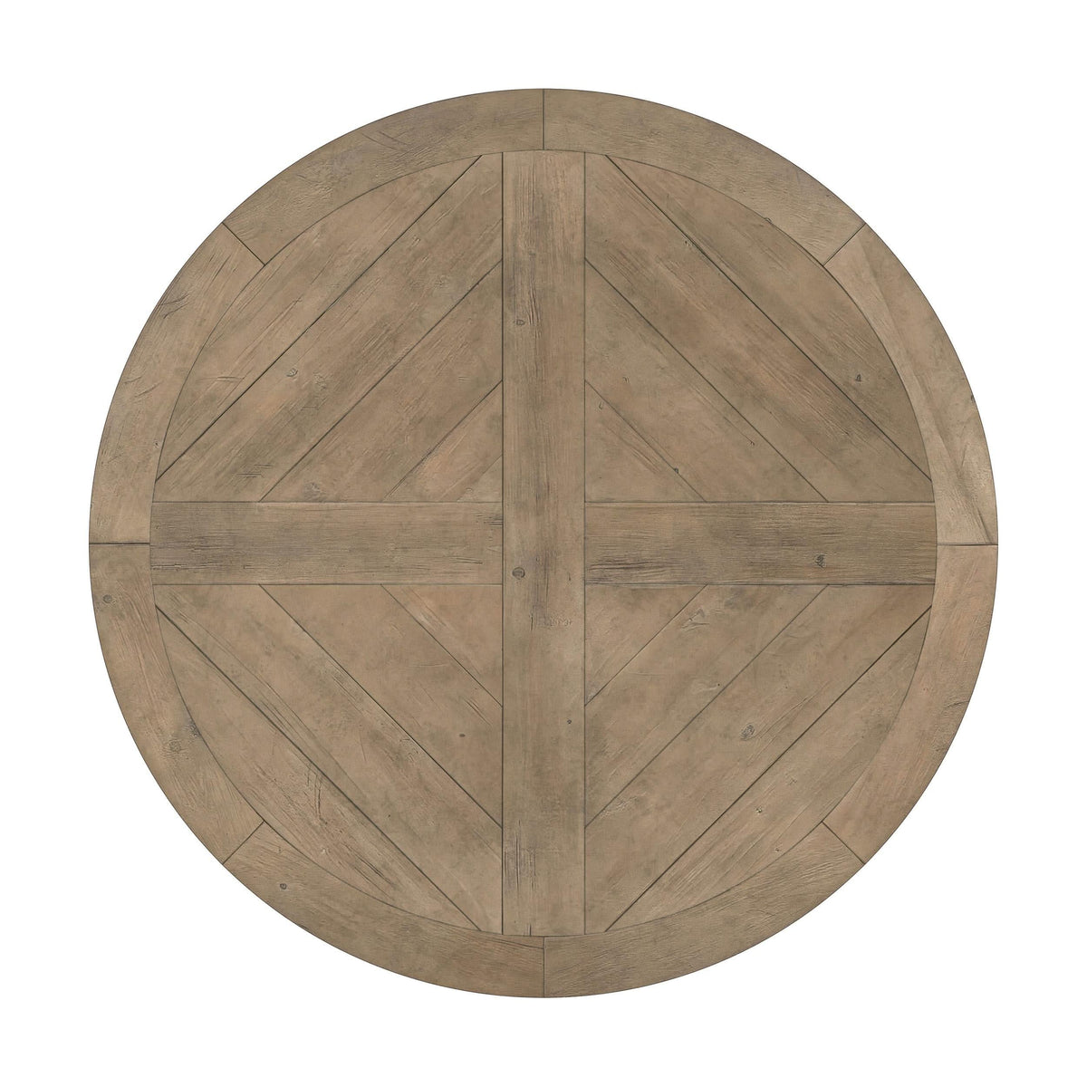 Florence Round 60-inch Wood Dining Table Rustic Honey