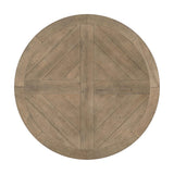Florence Round 60-inch Wood Dining Table Rustic Honey
