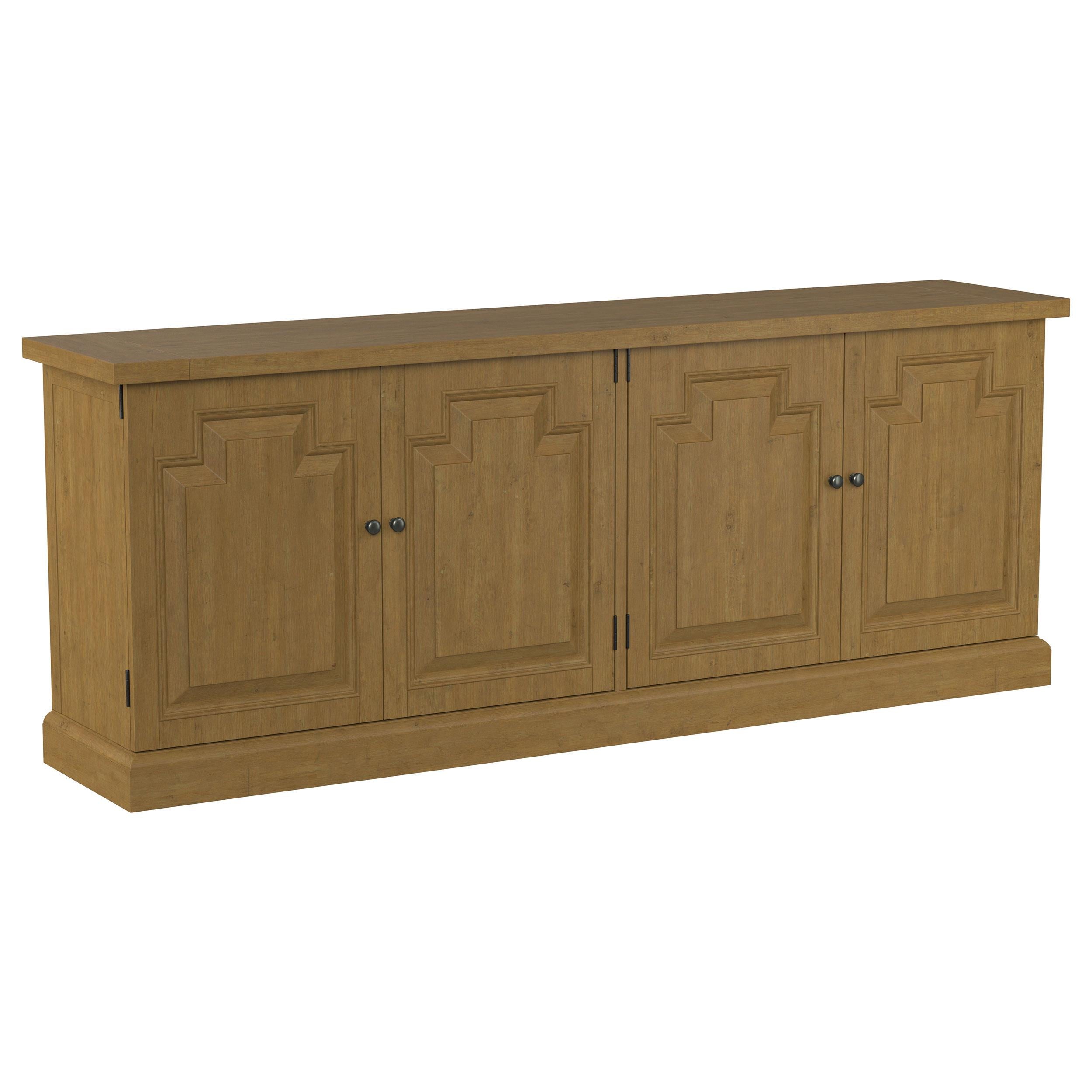 Florence 4-door Dining Sideboard Buffet Cabinet Rustic Honey