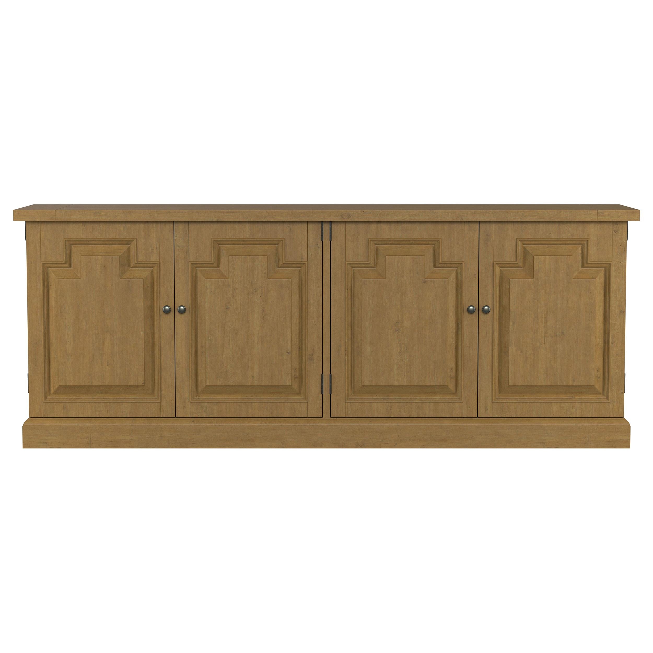Florence 4-door Dining Sideboard Buffet Cabinet Rustic Honey