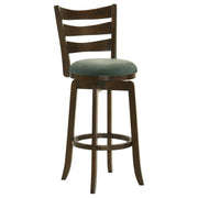 Silla de bar giratoria Murphy Wood Pub Height, color verde cazador