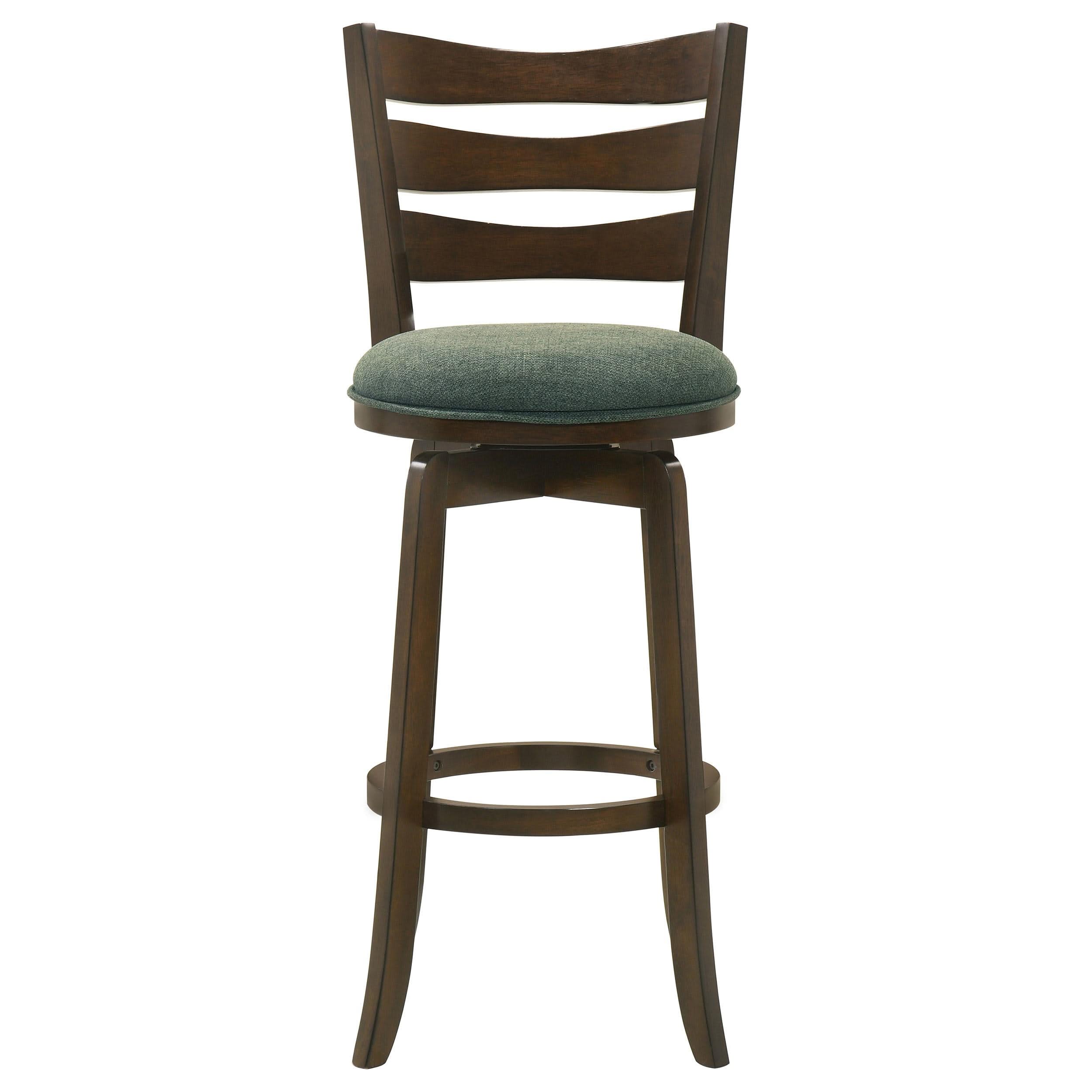 Silla de bar giratoria Murphy Wood Pub Height, color verde cazador