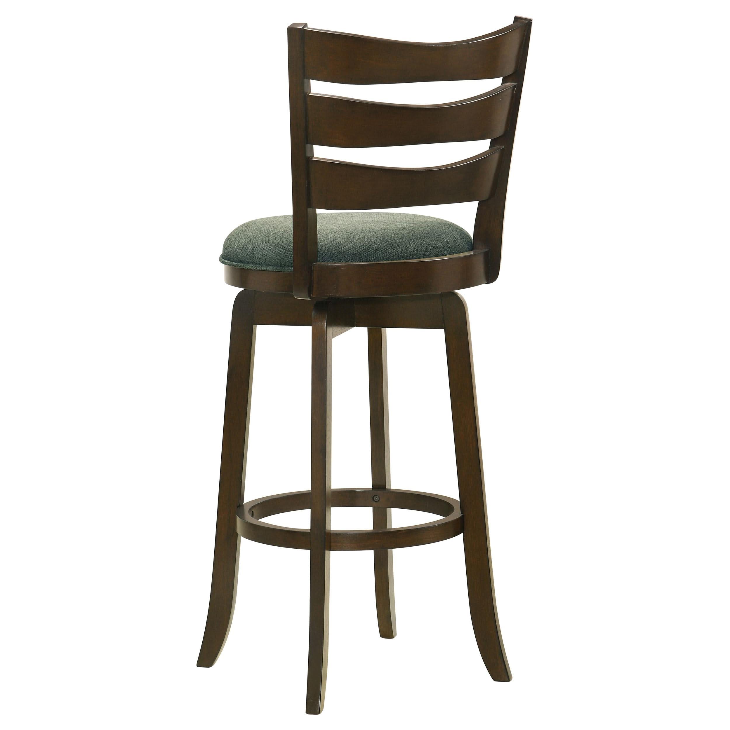 Silla de bar giratoria Murphy Wood Pub Height, color verde cazador