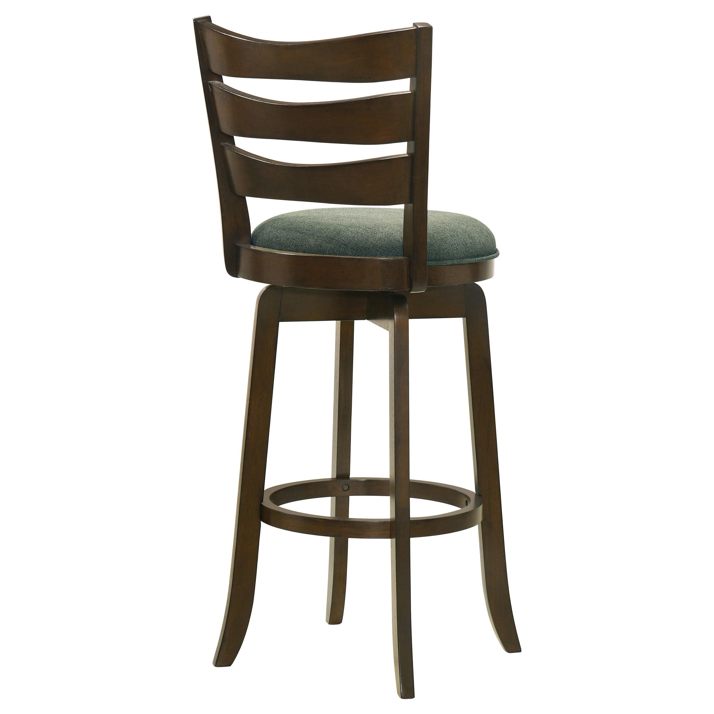 Silla de bar giratoria Murphy Wood Pub Height, color verde cazador