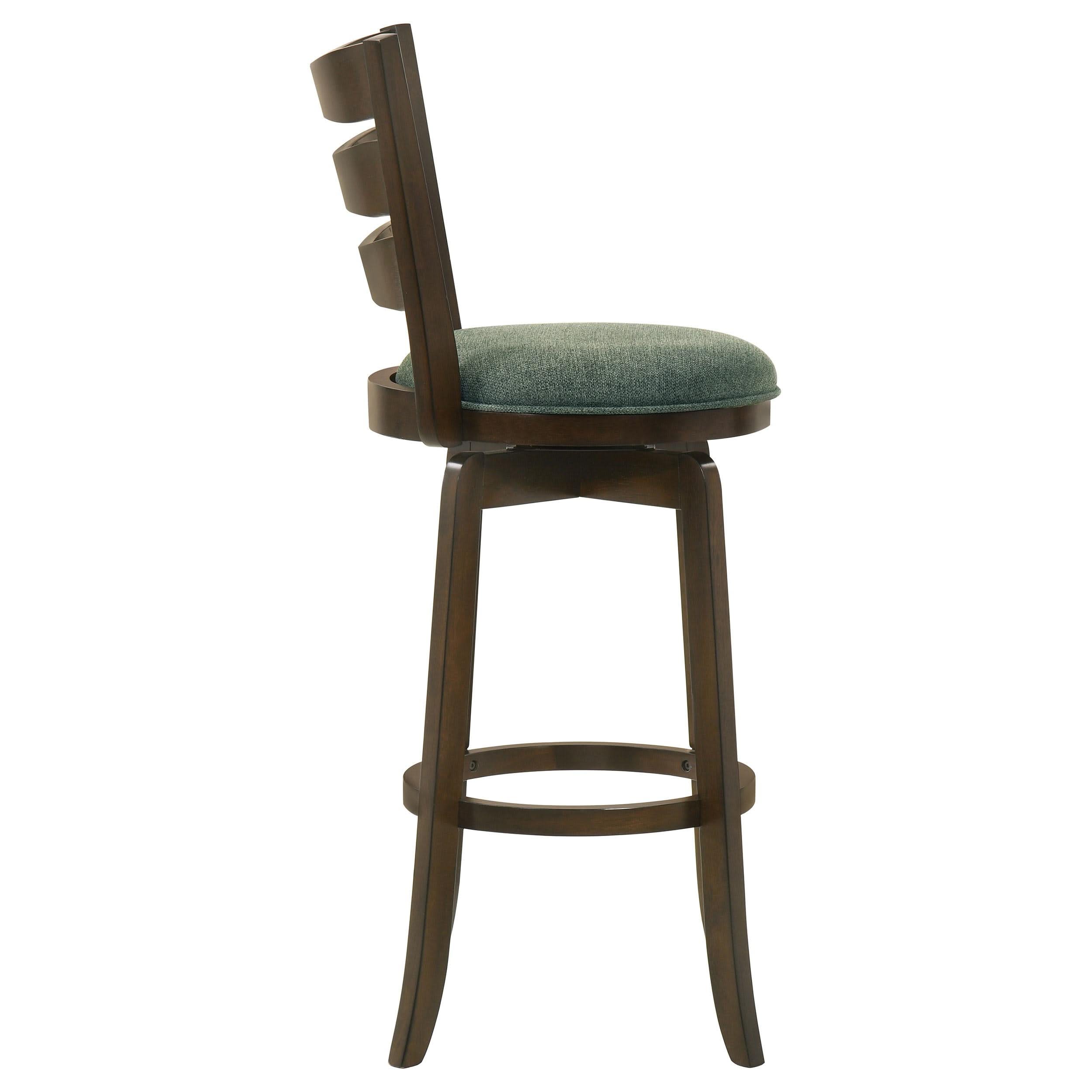 Silla de bar giratoria Murphy Wood Pub Height, color verde cazador