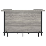 Bellemore Freestanding Home Bar Wine Cabinet Grey Driftwood