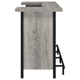 Bellemore Freestanding Home Bar Wine Cabinet Grey Driftwood