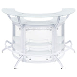 Dallas 3-piece Curved Freestanding Home Bar Cabinet White