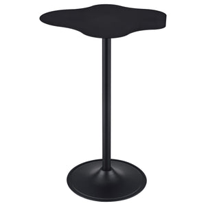 Mesa de bar bistró Keanu curva de 29 pulgadas con forma de nube, color negro