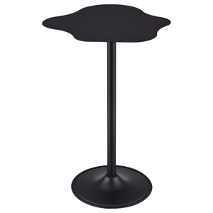 Mesa de bar bistró Keanu curva de 29 pulgadas con forma de nube, color negro