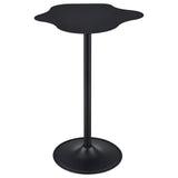Mesa de bar bistró Keanu curva de 29 pulgadas con forma de nube, color negro