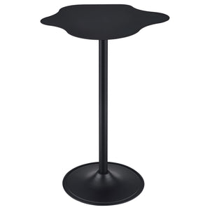 Mesa de bar bistró Keanu curva de 29 pulgadas con forma de nube, color negro