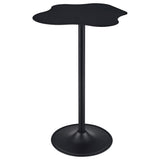 Mesa de bar bistró Keanu curva de 29 pulgadas con forma de nube, color negro