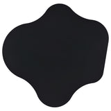 Mesa de bar bistró Keanu curva de 29 pulgadas con forma de nube, color negro