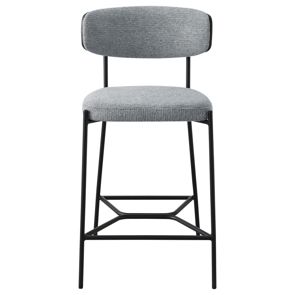 Taburete de bar Elison de altura de mostrador, gris (juego de 2)