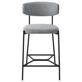 Taburete de bar Elison de altura de mostrador, gris (juego de 2)