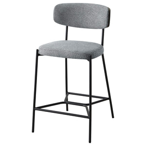 Taburete de bar Elison de altura de mostrador, gris (juego de 2)