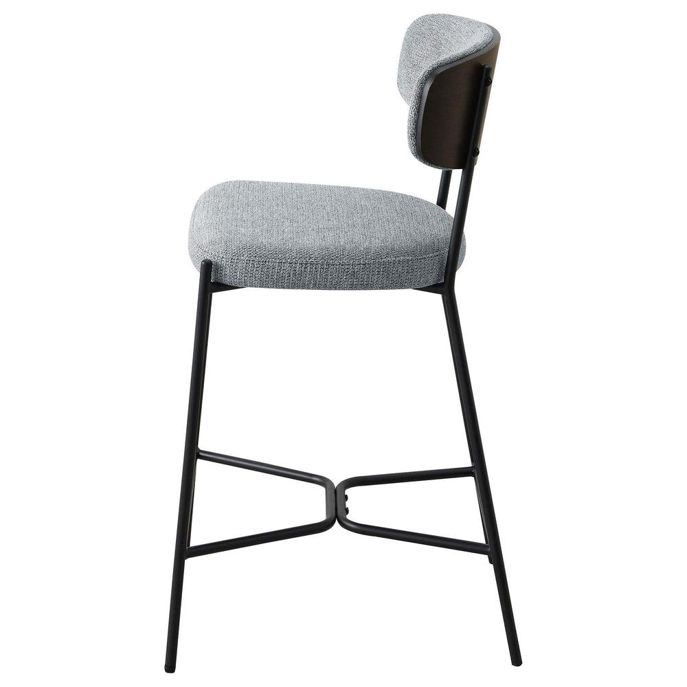 Taburete de bar Elison de altura de mostrador, gris (juego de 2)