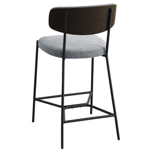 Taburete de bar Elison de altura de mostrador, gris (juego de 2)