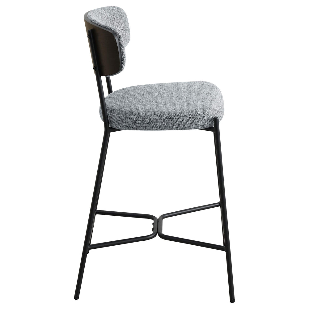 Taburete de bar Elison de altura de mostrador, gris (juego de 2)