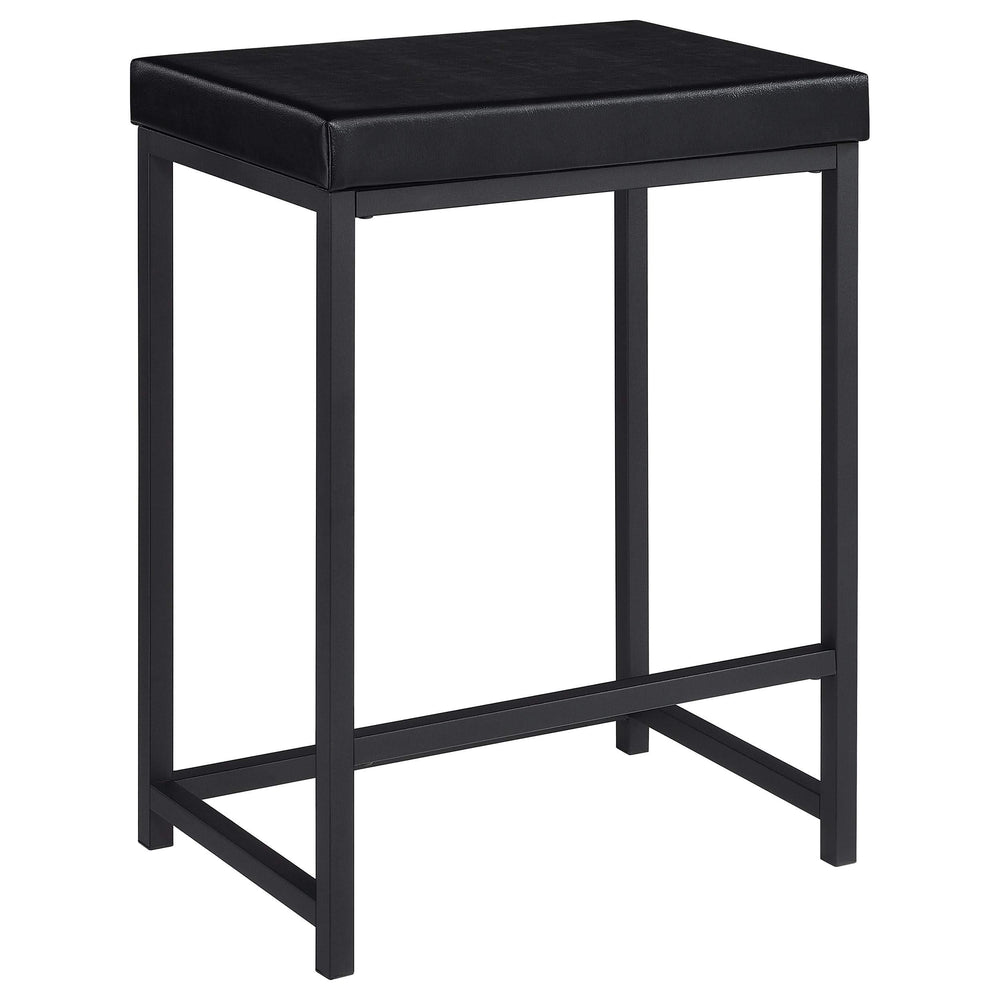 Juego de mesa multiusos de 4 piezas Hawes de altura de mostrador, color negro